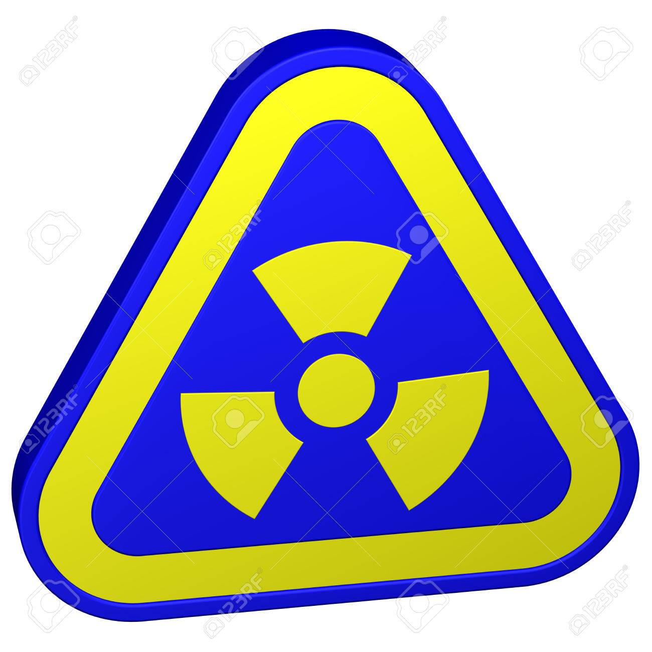 radioactivity symbol isolated on