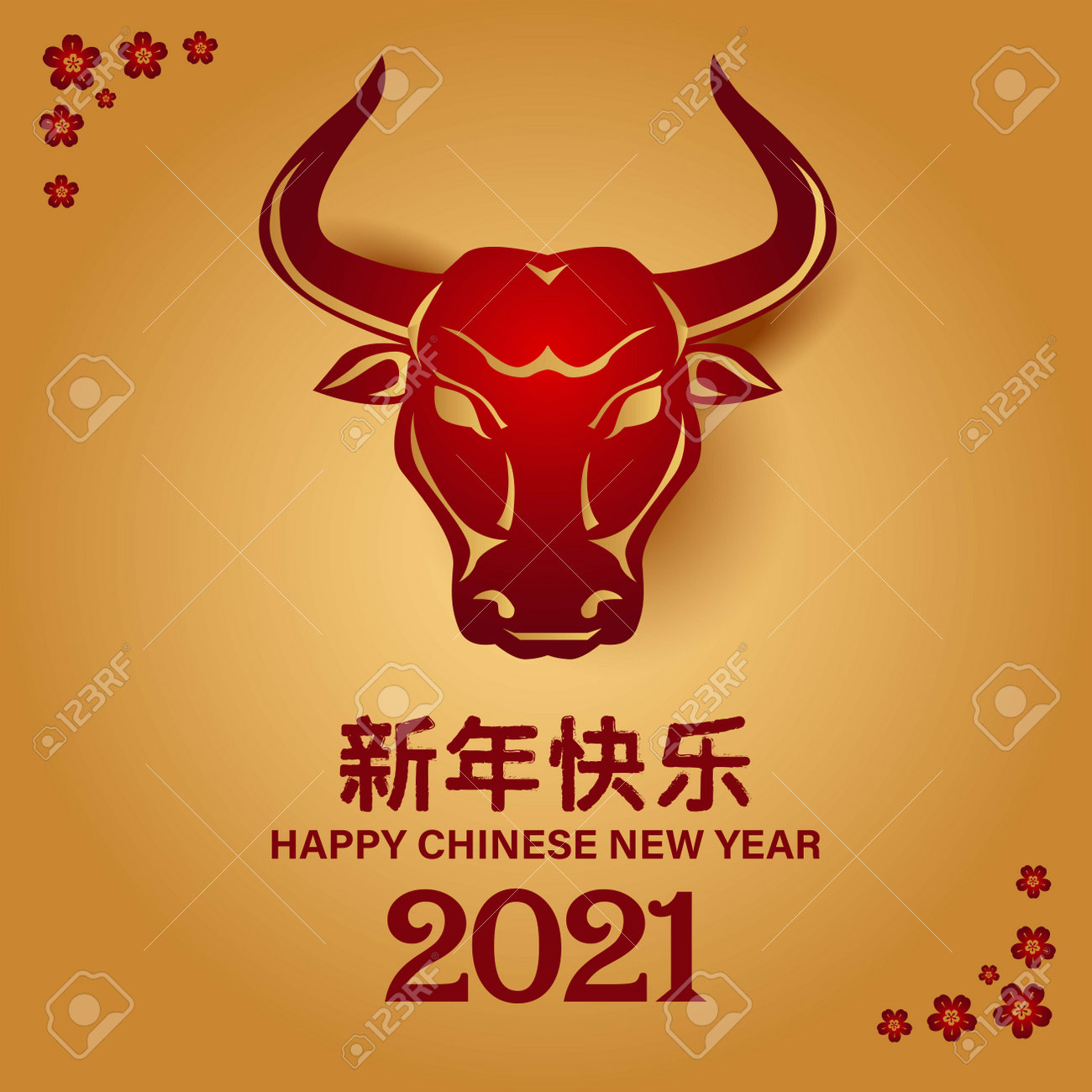 2021 Happy Chinese new year with Ox Zodiac sign. banner, greeting card, flyers, poster. vector illustration - 162465387 2021 Happy Chinese new year with Ox Zodiac sign. banner, greeting card, flyers, poster. vector illustration - 162465387
