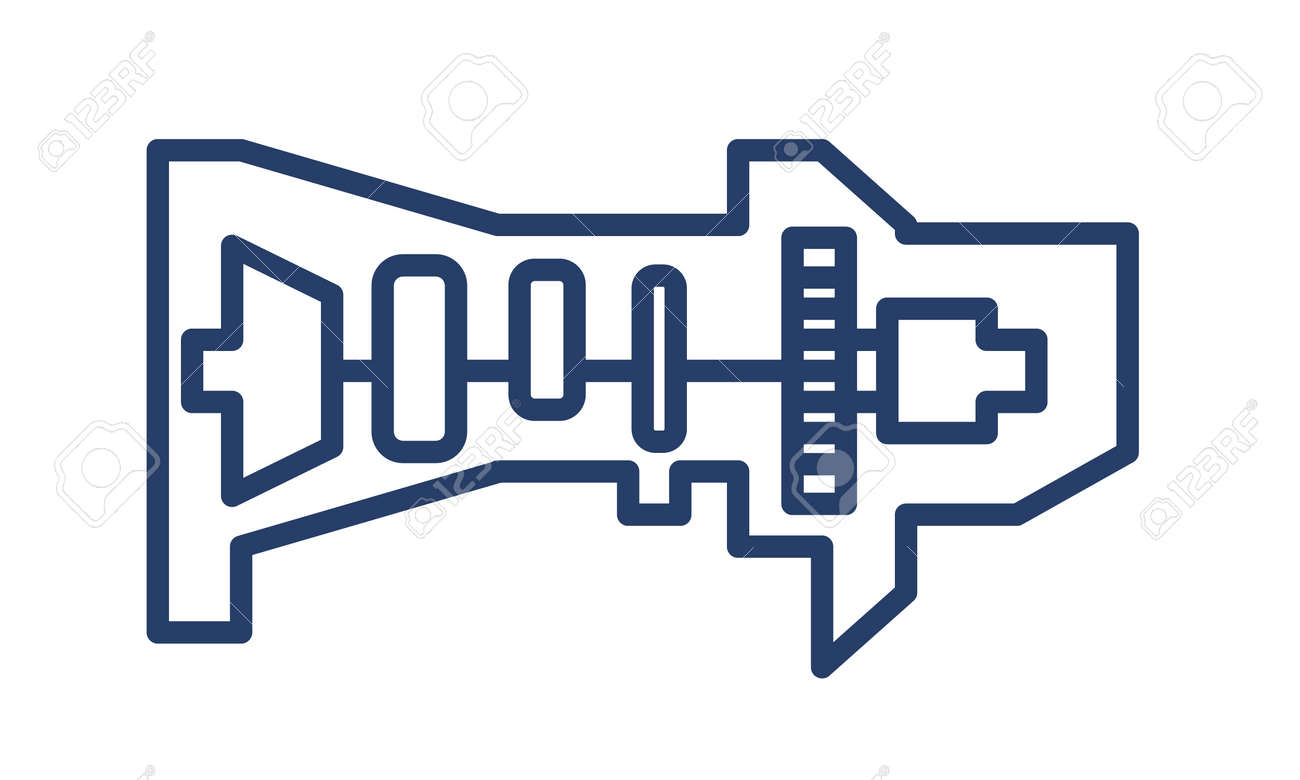 Linear Car Transmission Icon From Car Parts Outline Collection ...