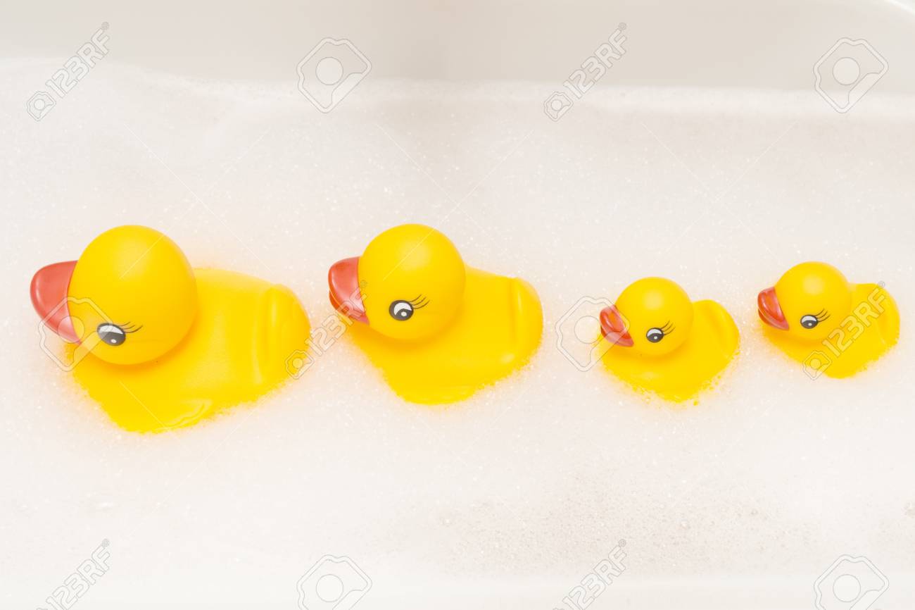 bubble bath duck