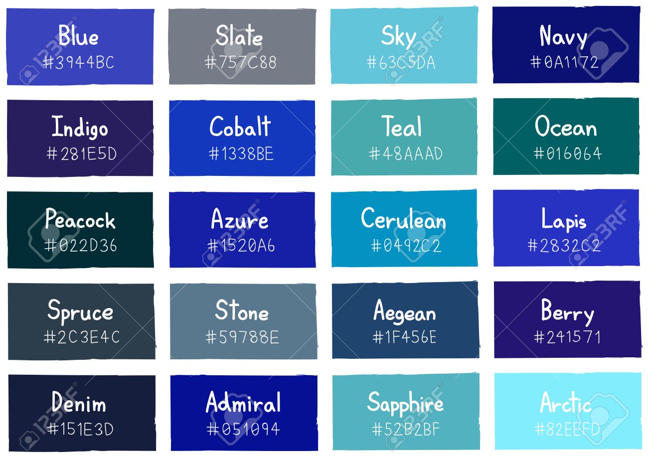 コードと名前の図青色のトーン シェード背景 のイラスト素材 ベクタ Image
