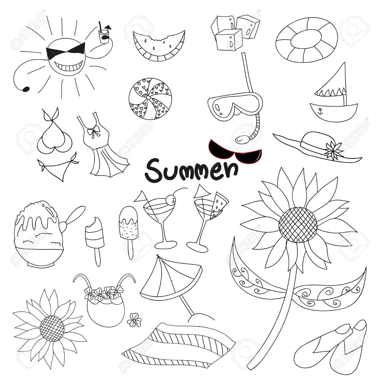 コレクション夏の時間の落書き 手描きのベクトル イラスト のイラスト素材 ベクタ Image 7444 コレクション夏の時間の落書き 手描きのベクトル イラスト のイラスト素材 ベクタ Image 7444