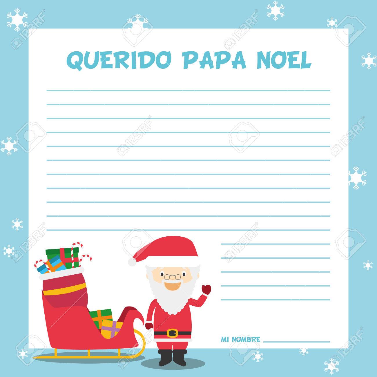 santa claus letter template vector illustration for christmas free santa claus letter templates