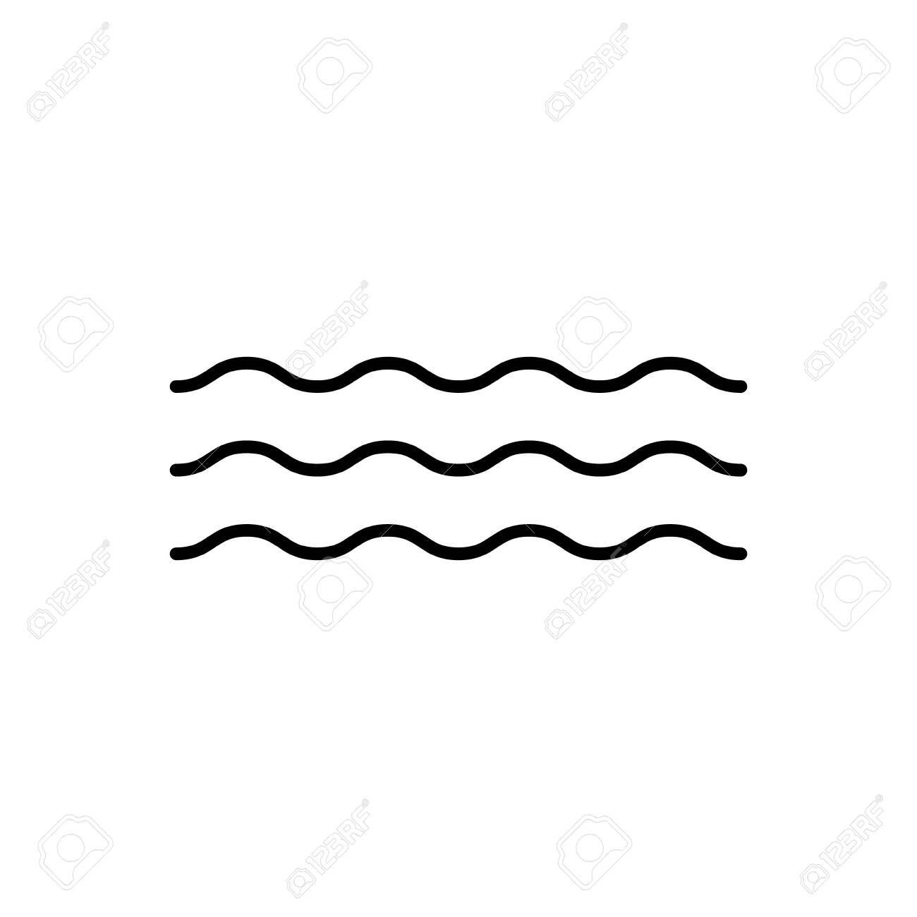 Wave Vector Icon Water Ripple Symbol For Graphic Design Royalty Free SVG,  Cliparts, Vectors, and Stock Illustration. Image 127173673., image size:1300x1300