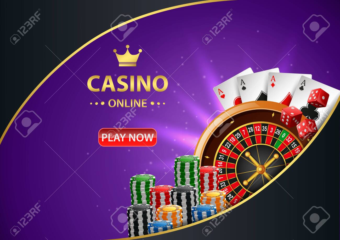 Premium Vector Casino online, luxury gambling game with playing cards