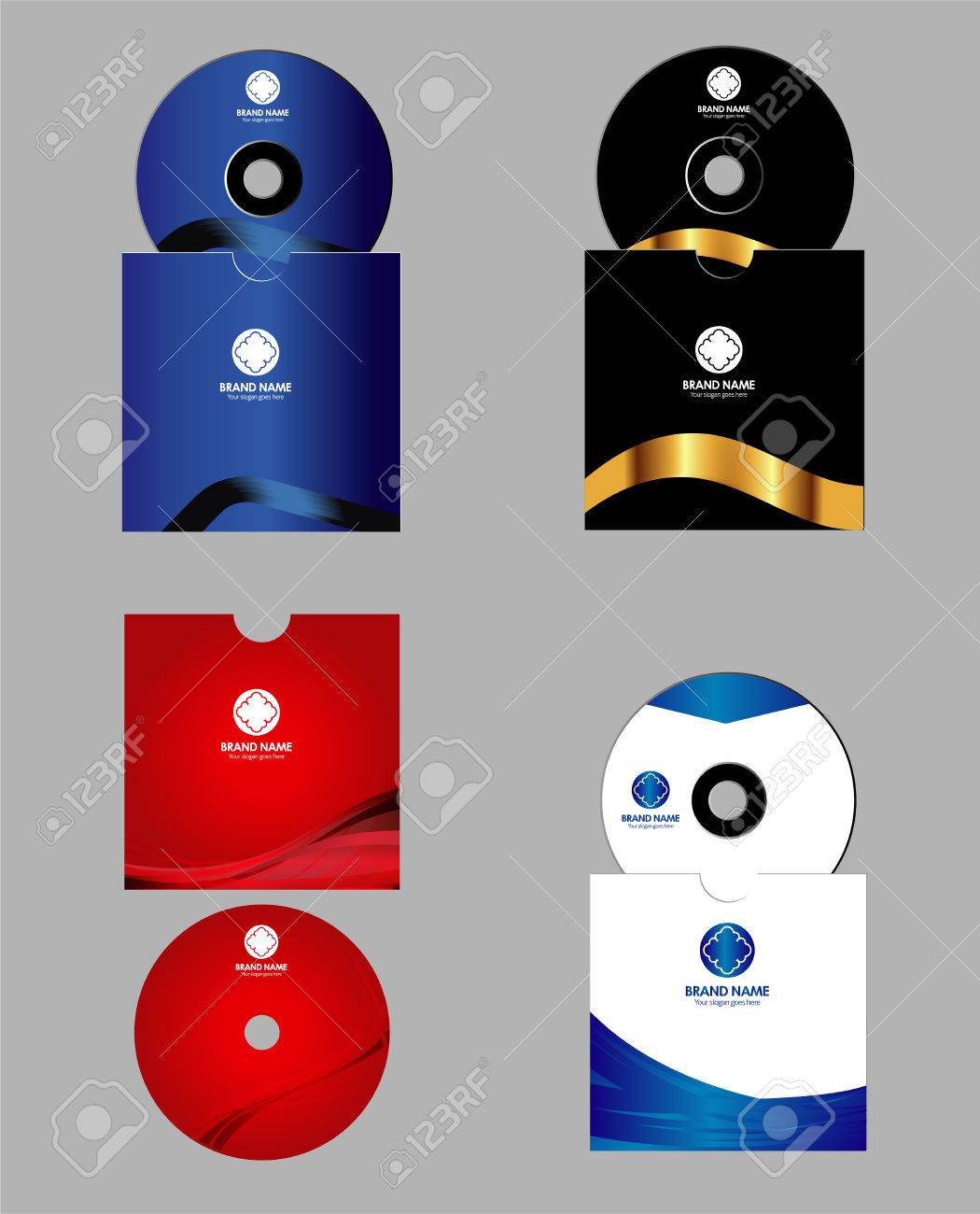 cd dvd cover design template royalty free cliparts vectors and
