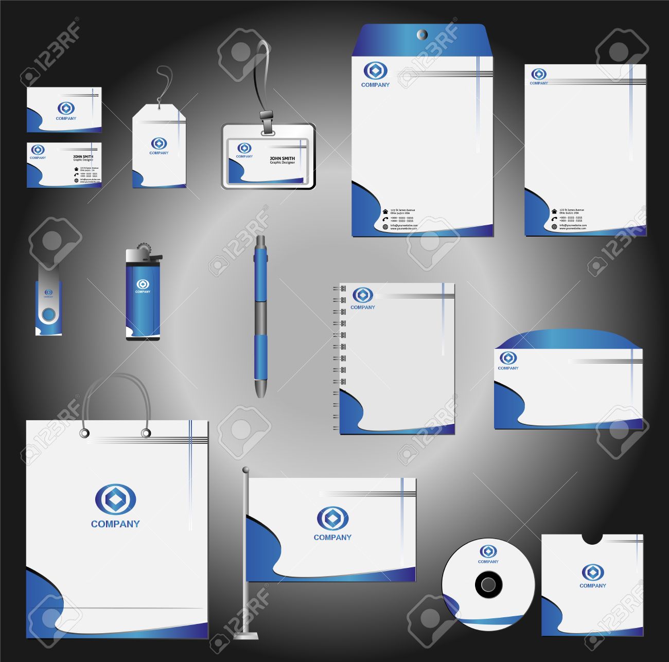 stationery set design stationery template corporate identity
