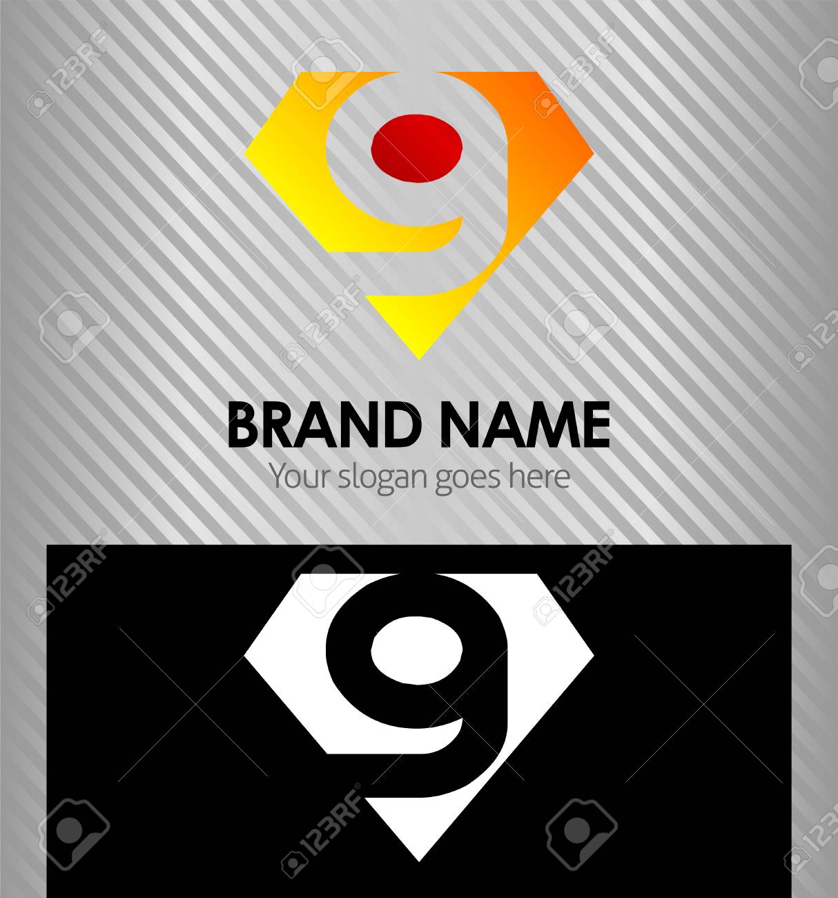 Logo Number 9 Company Nine Icon Design Template Royalty Free SVG, Cliparts,  Vectors, and Stock Illustration. Image 39757171., image size:1214x1300