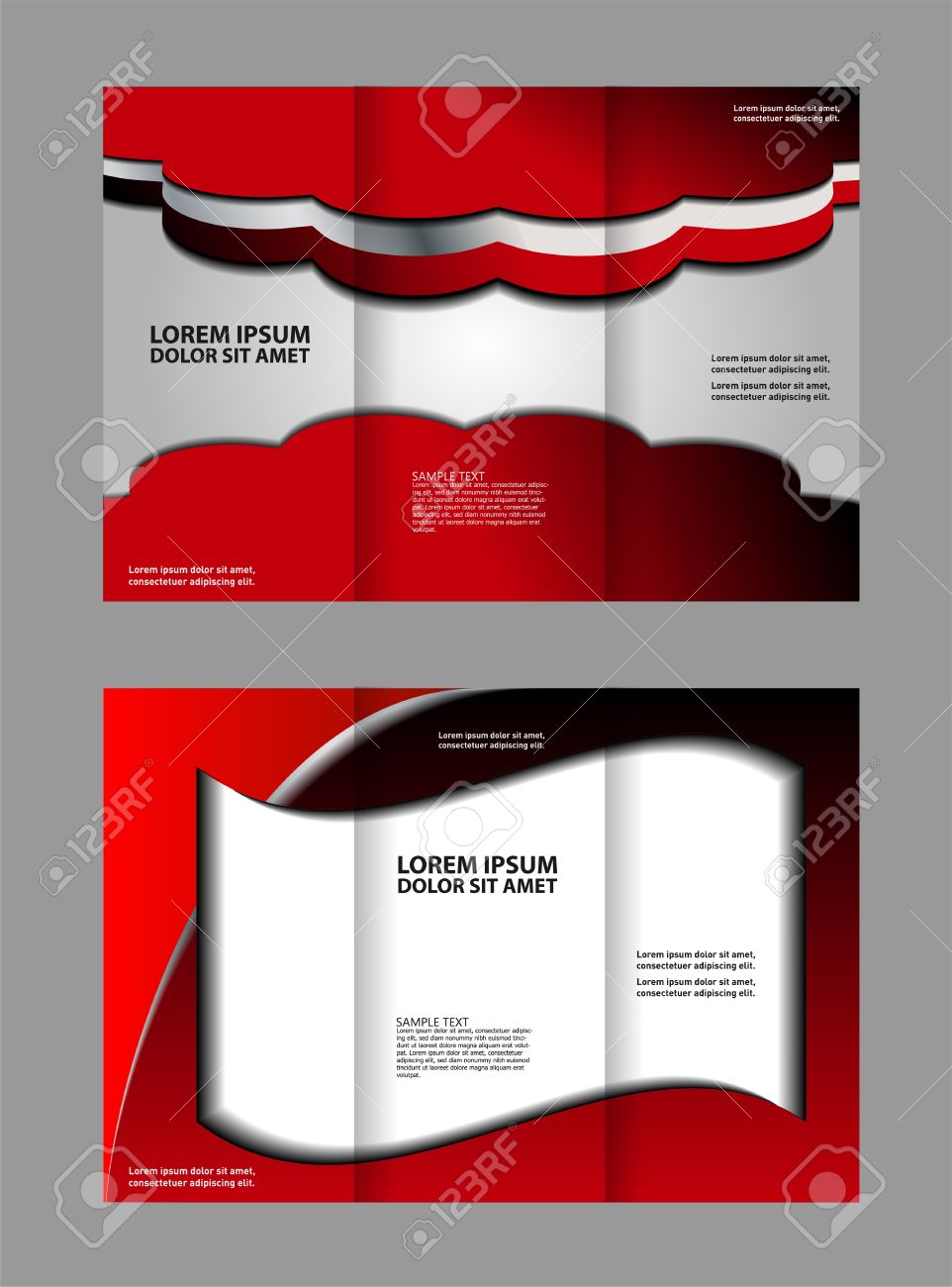 trifold layout