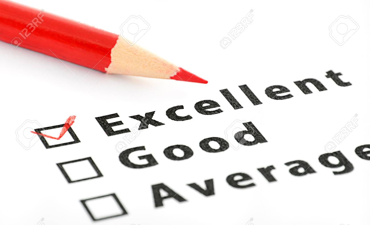 Quality survey form with red pencil showing marketing concept - 12704614 Quality survey form with red pencil showing marketing concept - 12704614