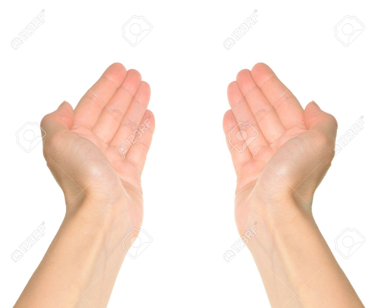 Two hands reaching and holding a concept isolated on white background First person point of view - 13023717 Two hands reaching and holding a concept isolated on white background First person point of view - 13023717