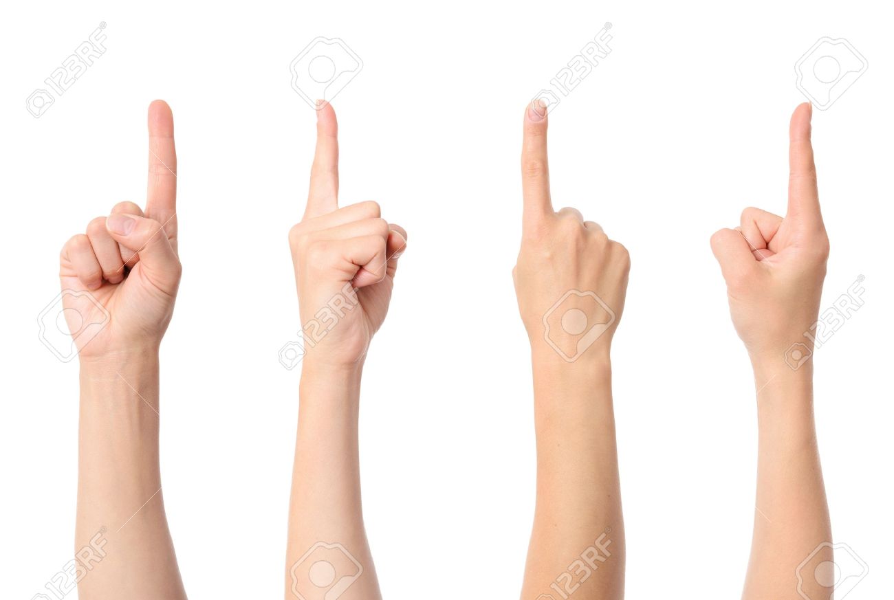 Hand finger pointing isolated on white background - 16263130 Hand finger pointing isolated on white background - 16263130