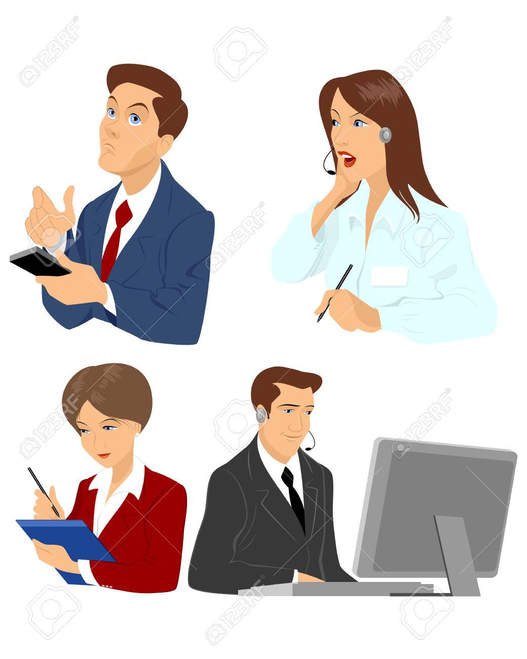 4 つの管理者のセットのベクトル イラストのイラスト素材 ベクタ Image 4 つの管理者のセットのベクトル イラストのイラスト素材 ベクタ Image