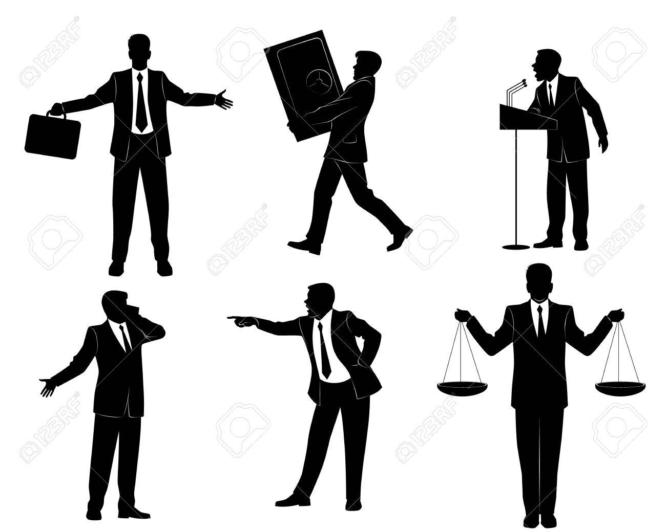 6 ビジネスマンのシルエットのイラストのイラスト素材 ベクタ Image 6 ビジネスマンのシルエットのイラストのイラスト素材 ベクタ Image