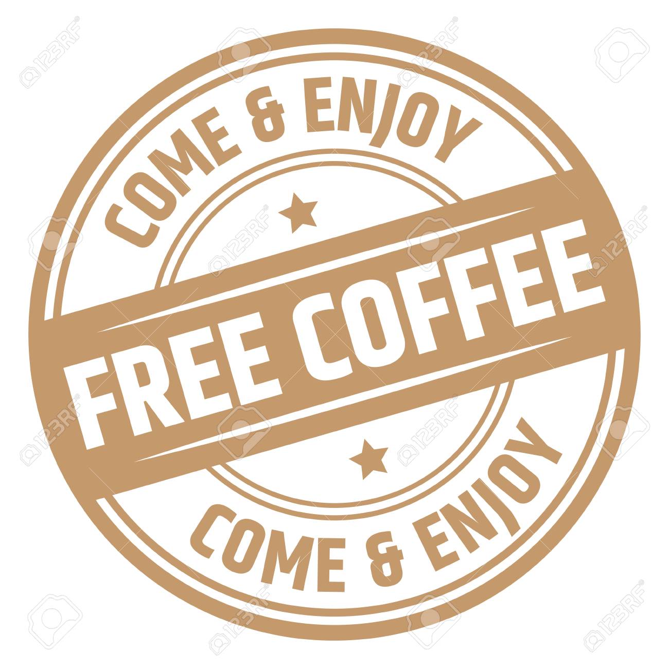 free coffee stamp royalty