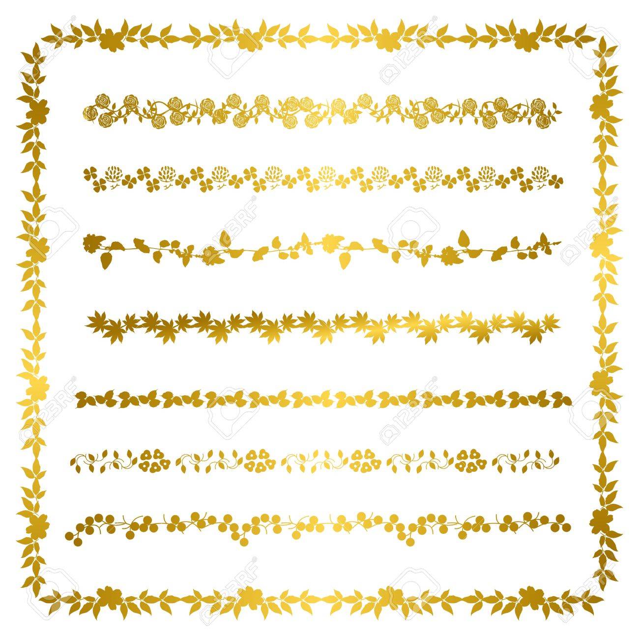 ゴールド ライン のイラスト素材 ベクタ Image