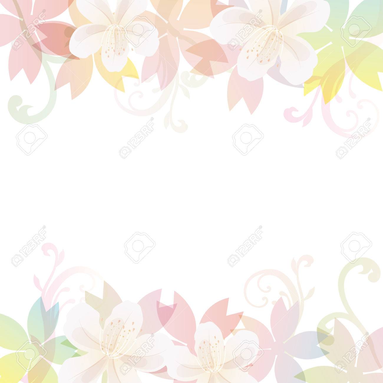 春の花の背景のイラスト素材 ベクタ Image