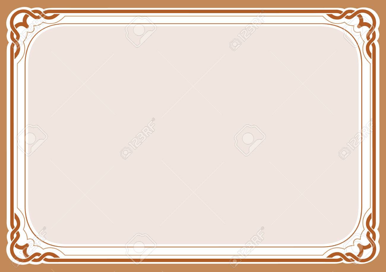茶色背景とフレーム のイラスト素材 ベクタ Image