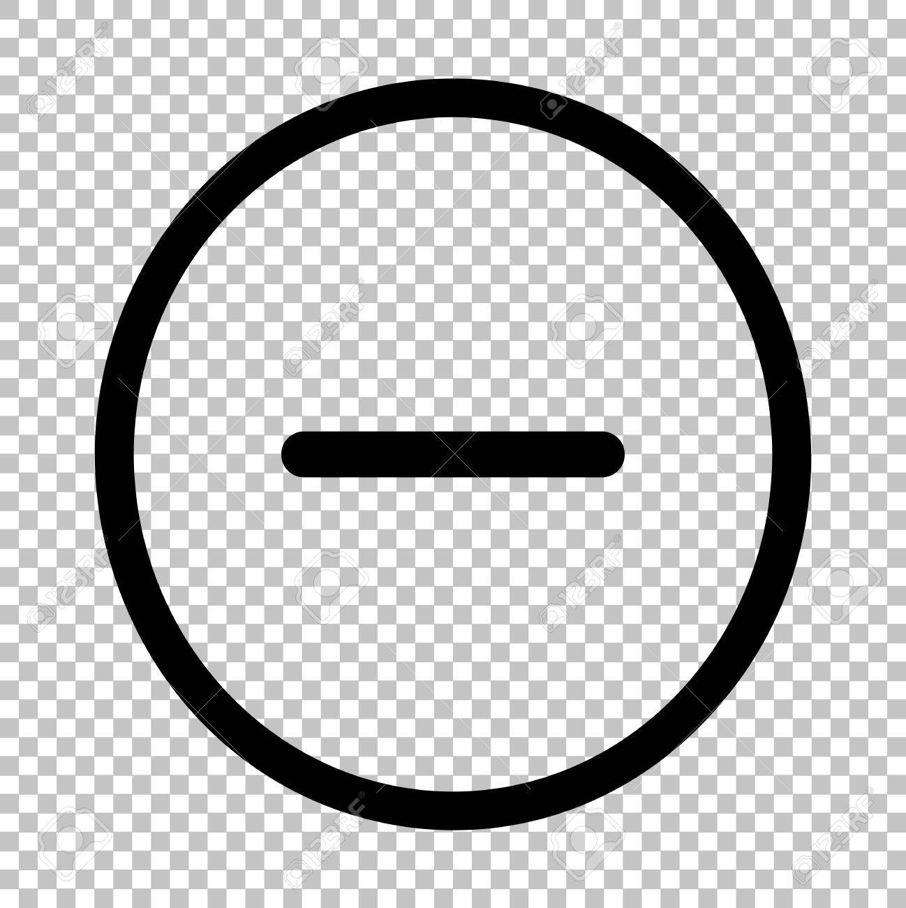 Negative Symbol. Minus Sign. Flat Style Icon On Transparent Background  Royalty Free SVG, Cliparts, Vectors, And Stock Illustration. Image 52174376.