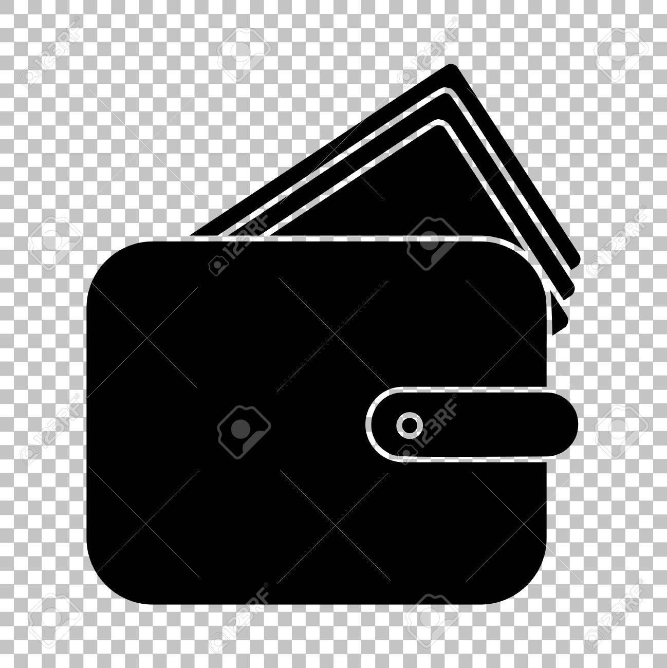 wallet sign flat style