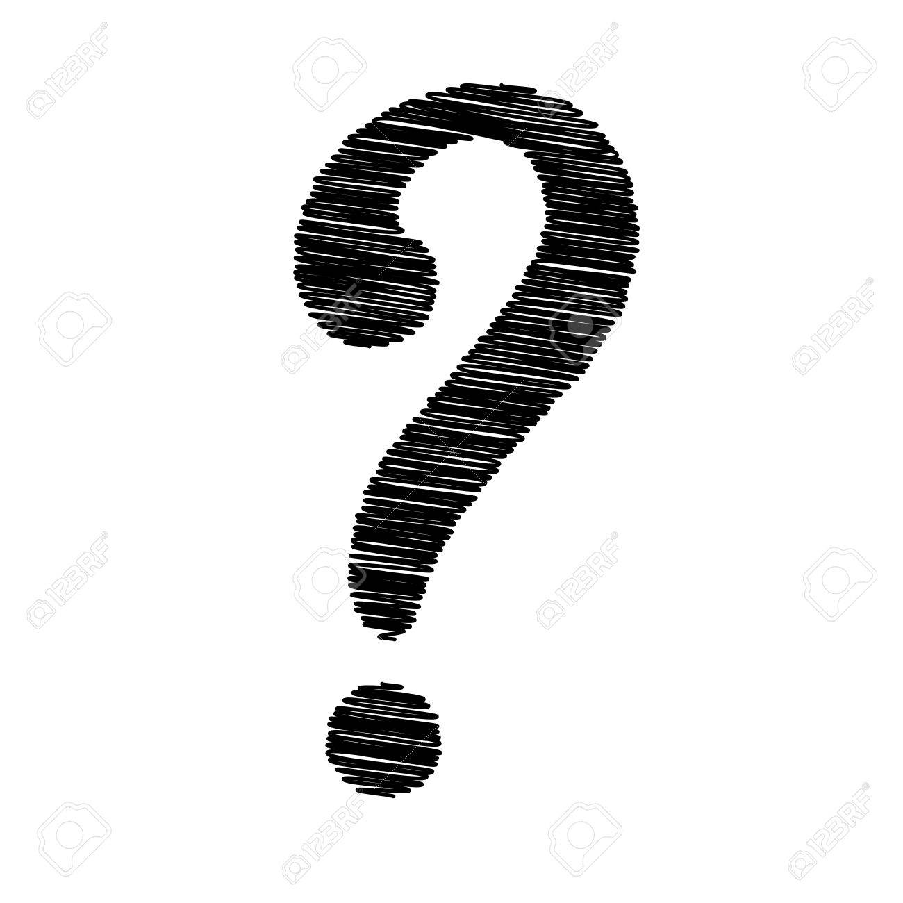 question mark sign flat style icon on transparent background