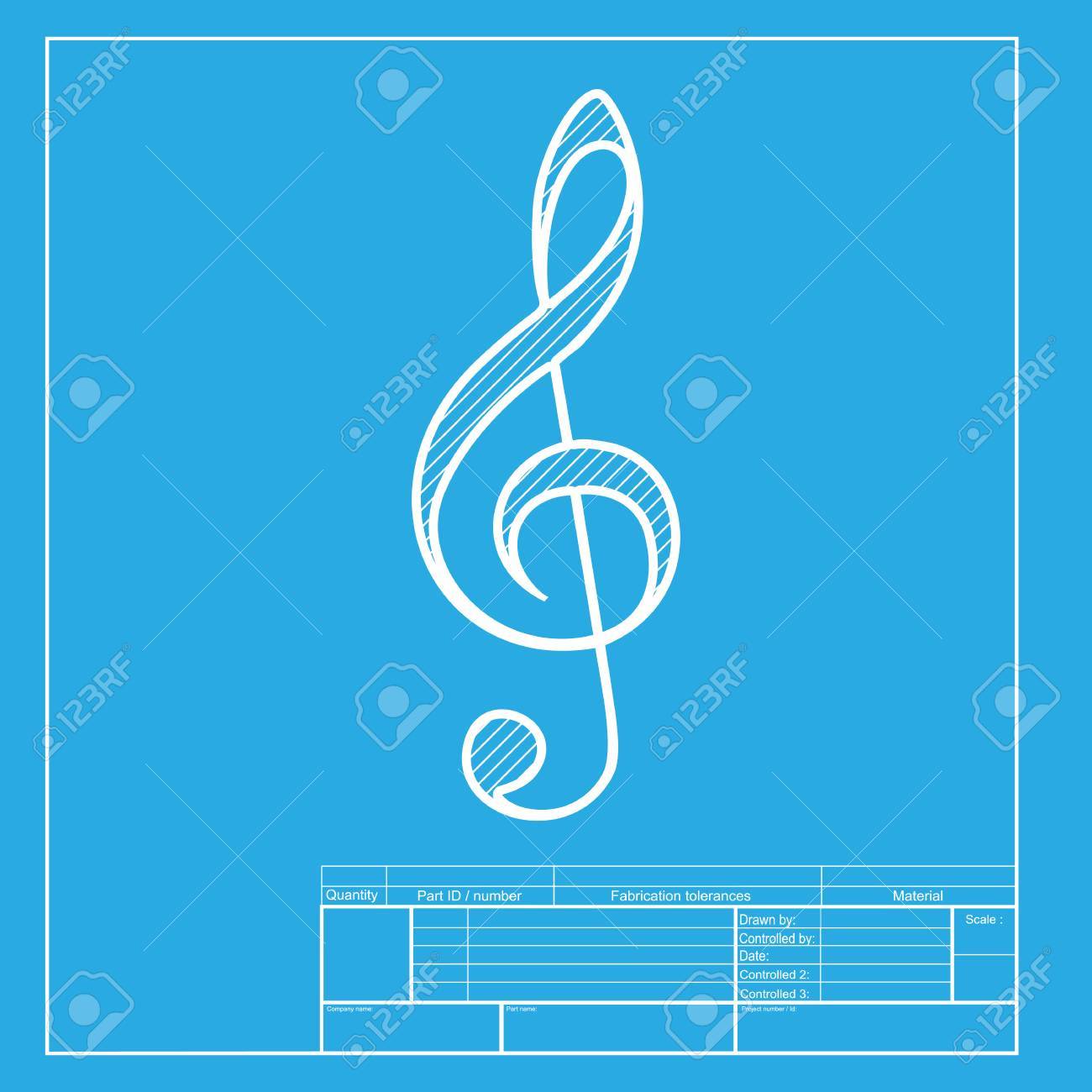treble clef template