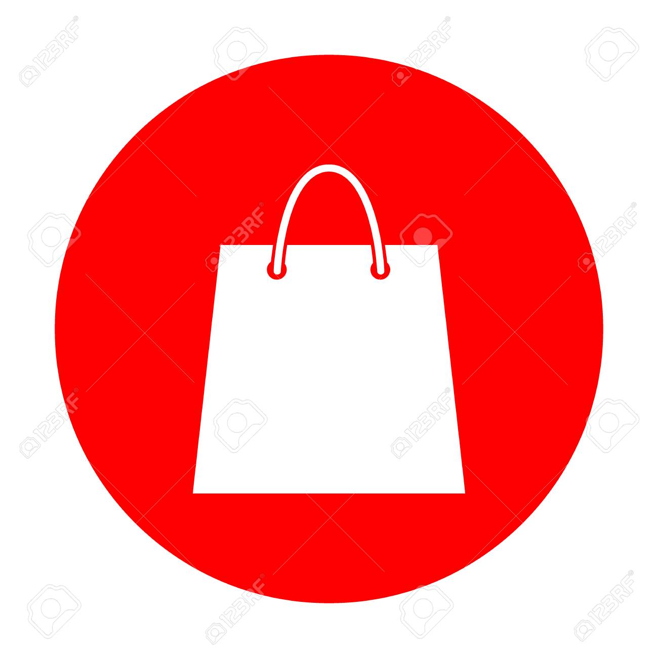 shopping bag red