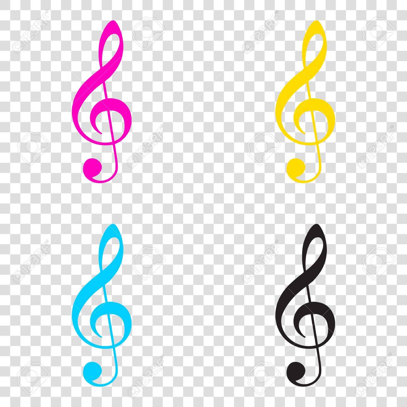treble clef no background