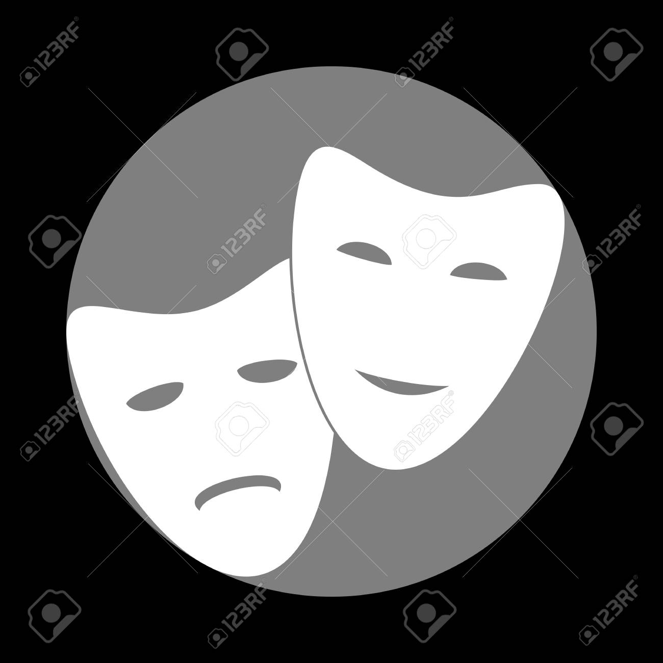 theater icon with happy