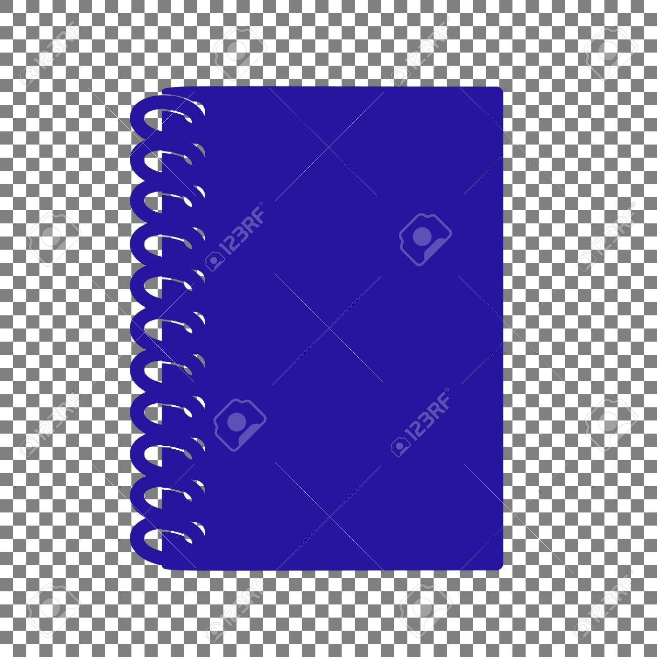 notebook simple sign blue
