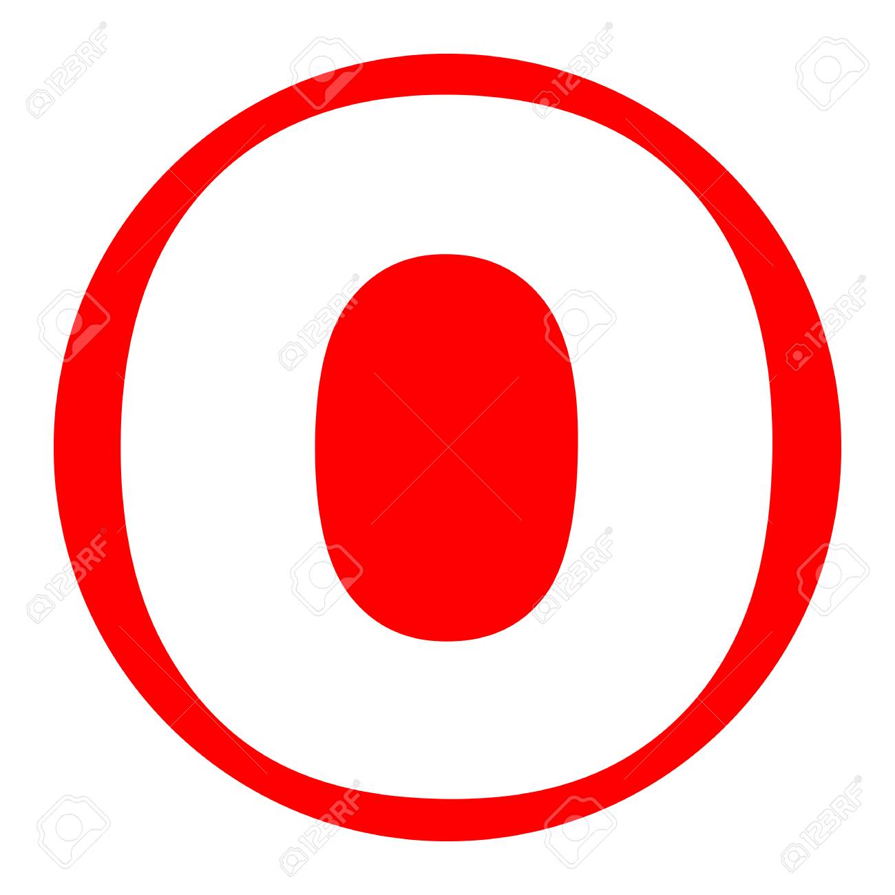 letter o sign design template element vector white icon in