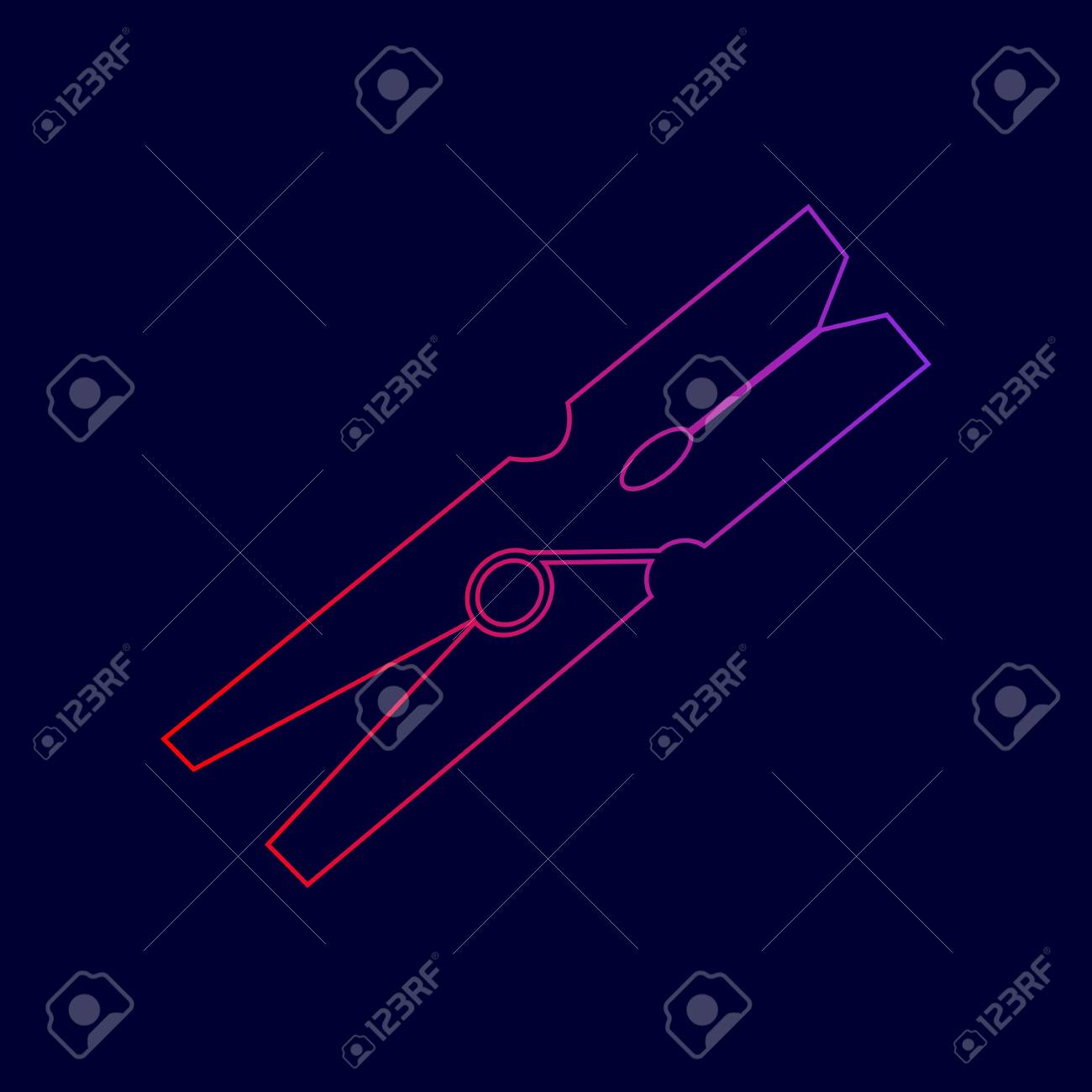 Wäscheklammer Zeichnen