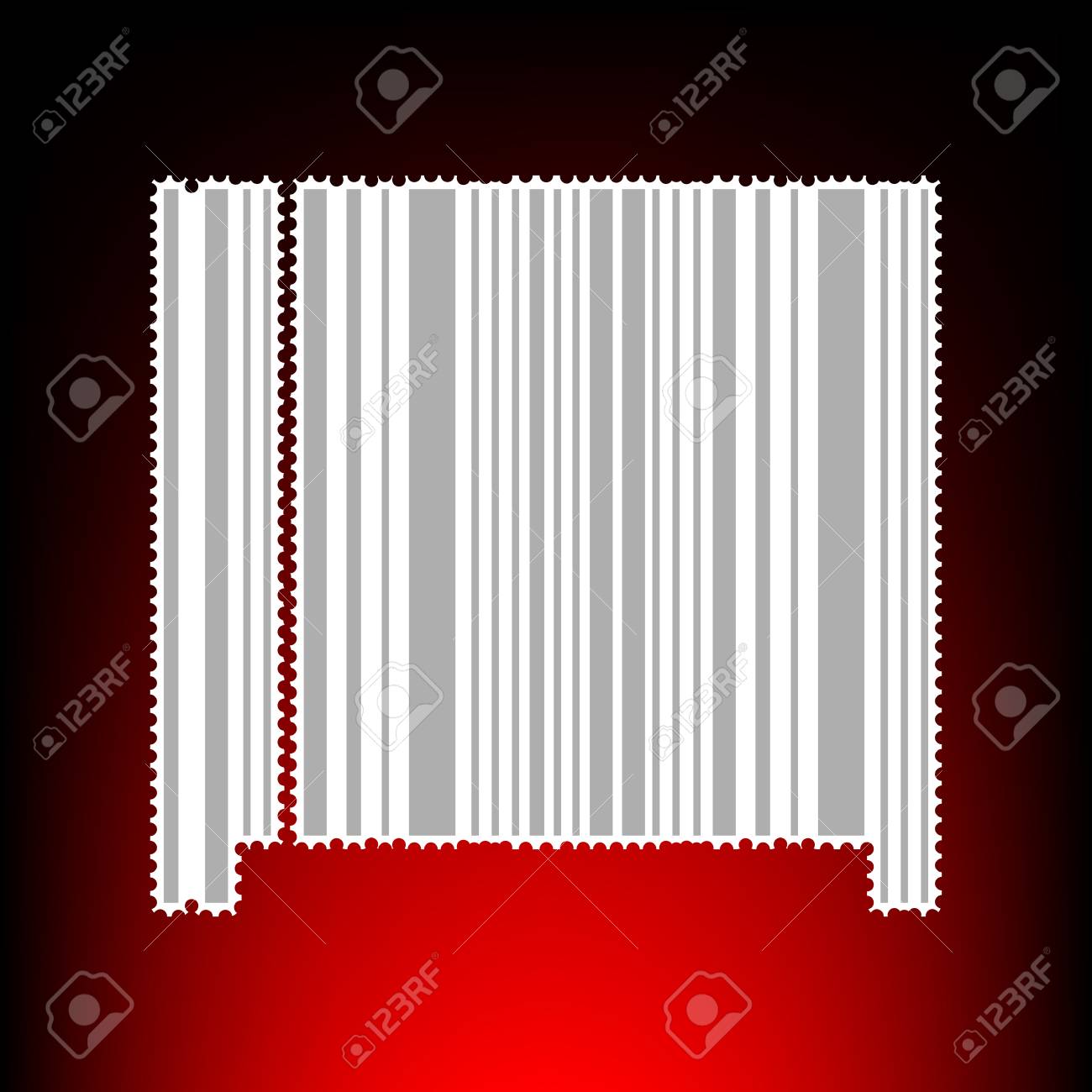 バーコード標識です 切手や赤黒のグラデーションの背景に古い写真のスタイル のイラスト素材 ベクタ Image バーコード標識です 切手や赤黒のグラデーションの背景に古い写真のスタイル のイラスト素材 ベクタ Image