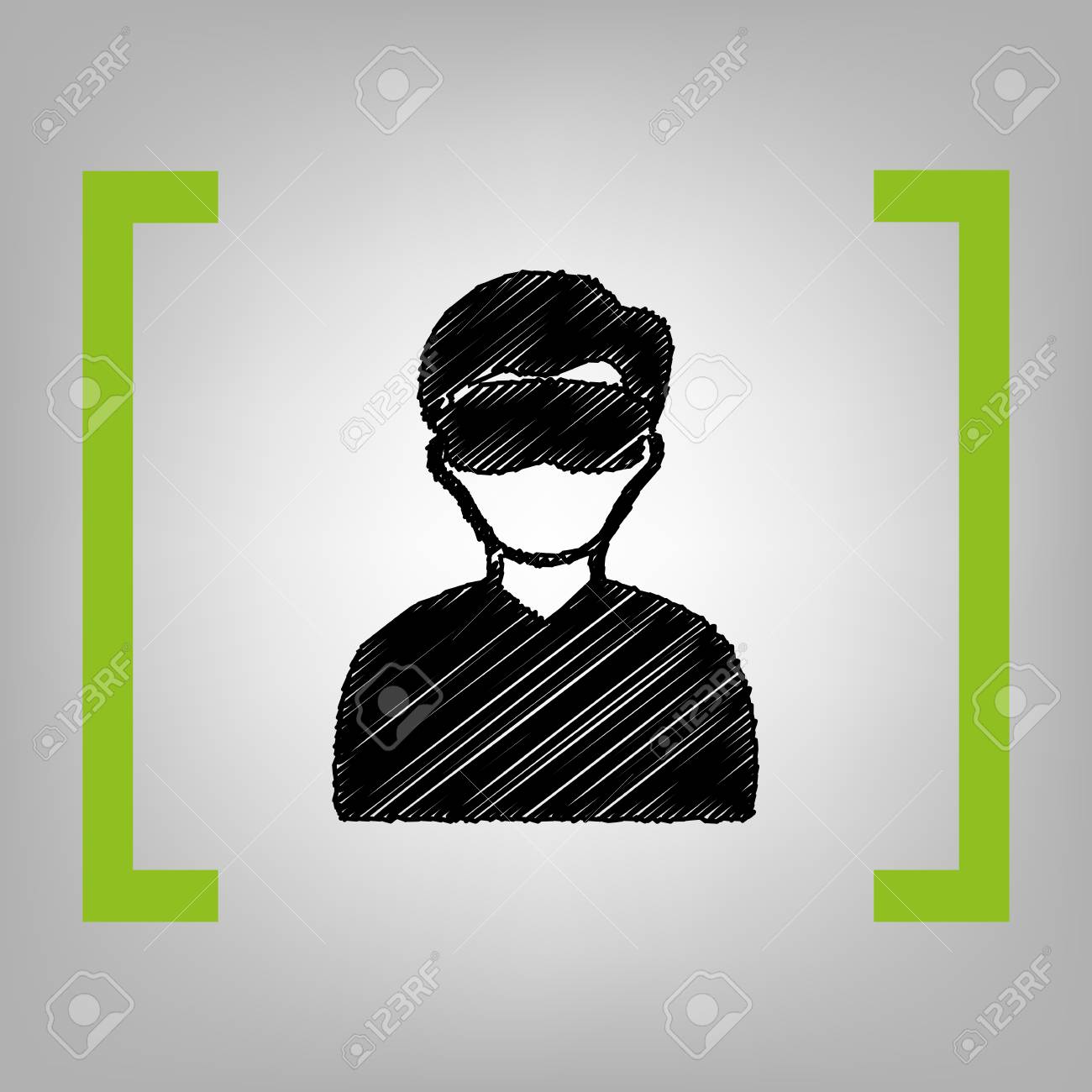 スリーピング マスク記号を持つ男 ベクトル 灰色の背景に柚子角かっこで黒落書きアイコン のイラスト素材 ベクタ Image スリーピング マスク記号を持つ男 ベクトル 灰色の背景に柚子角かっこで黒落書きアイコン のイラスト素材 ベクタ Image