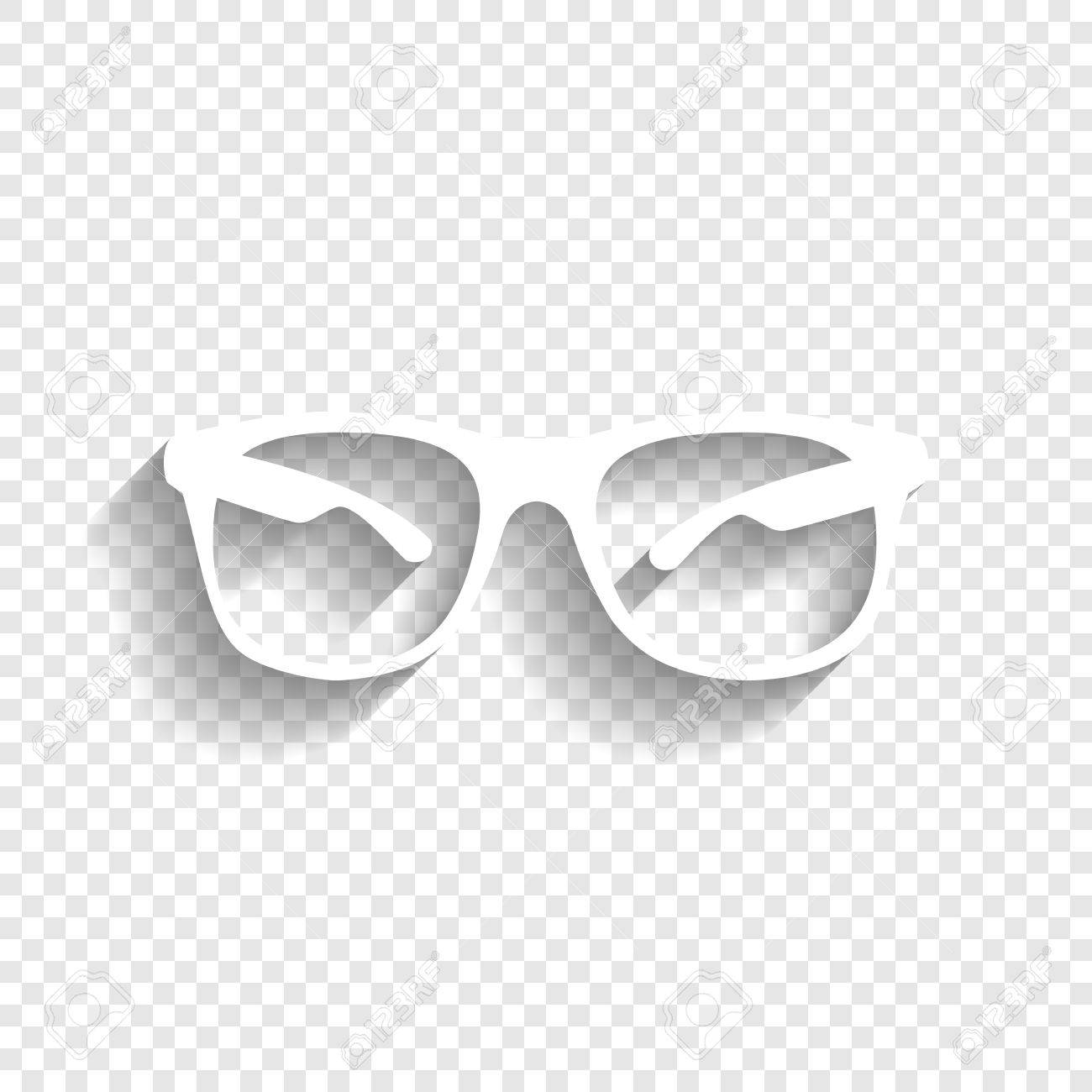 transparent white sunglasses