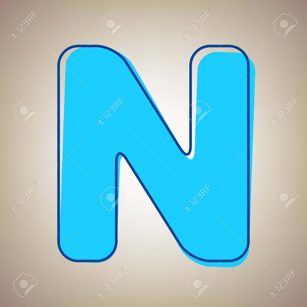 文字 N のアイコン のイラスト素材 ベクタ Image