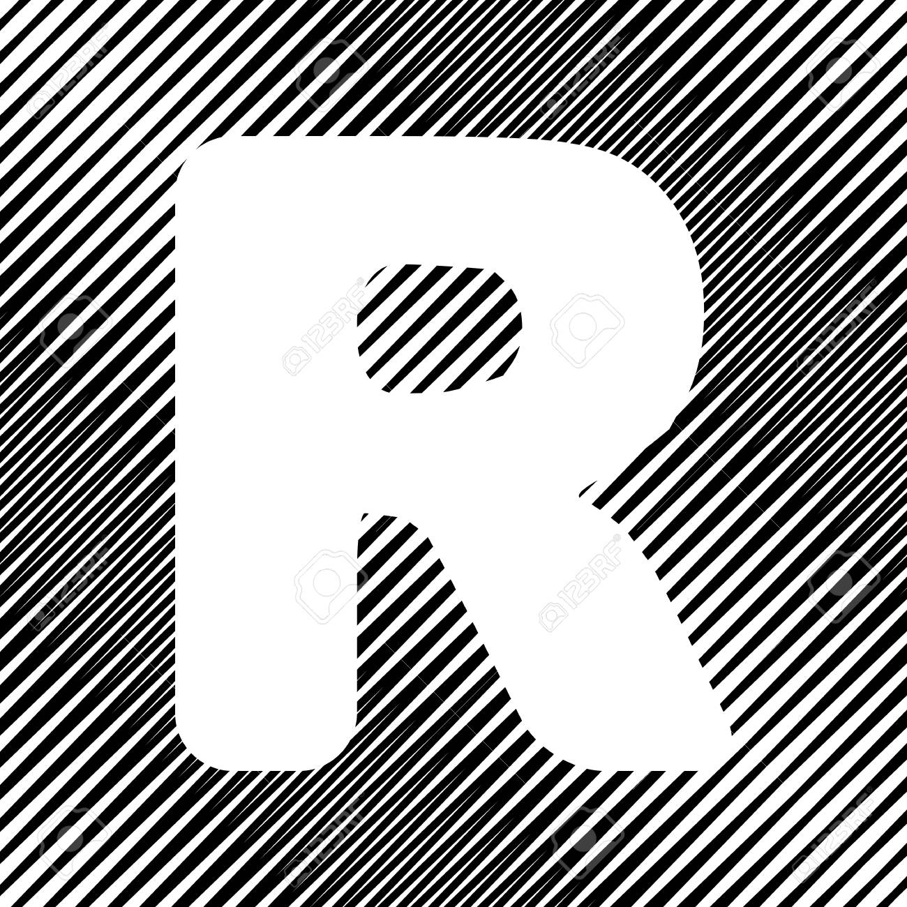 letter r sign design template element vector icon royalty free sign design template