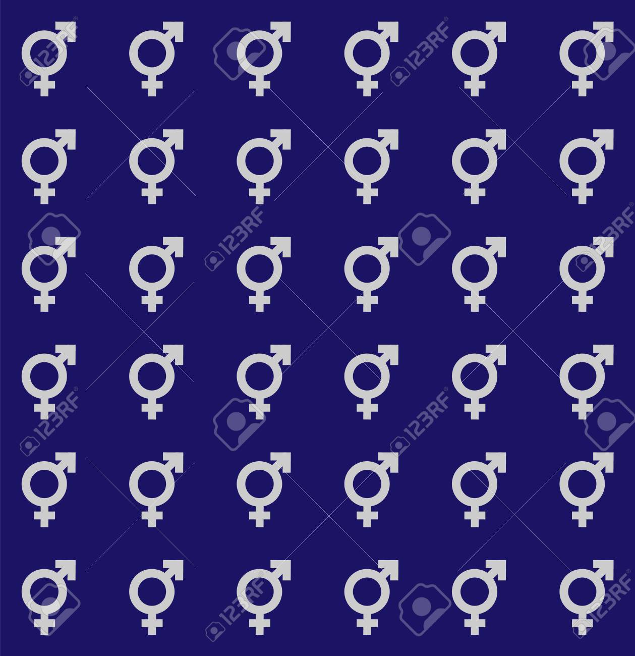 ジェンダー記号のシームレスな無限パターン シンボルとトランスジェンダーのテクスチャです の写真素材 画像素材 Image