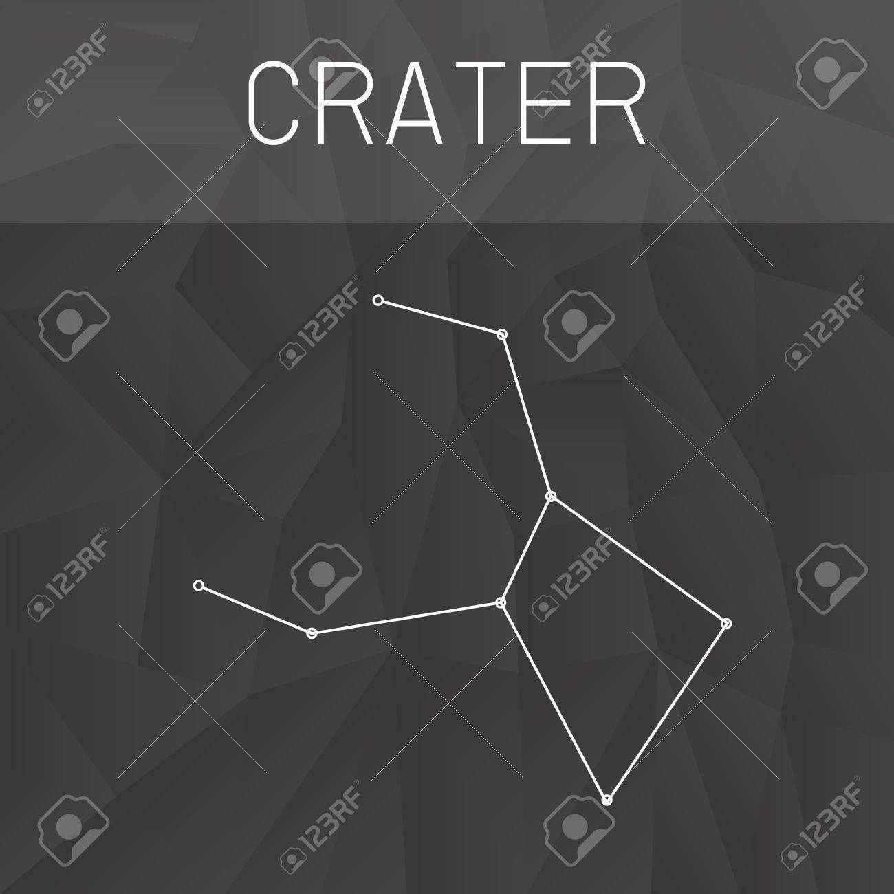 Crater Constellation Stock Vector Crater Constellation Stock Vector