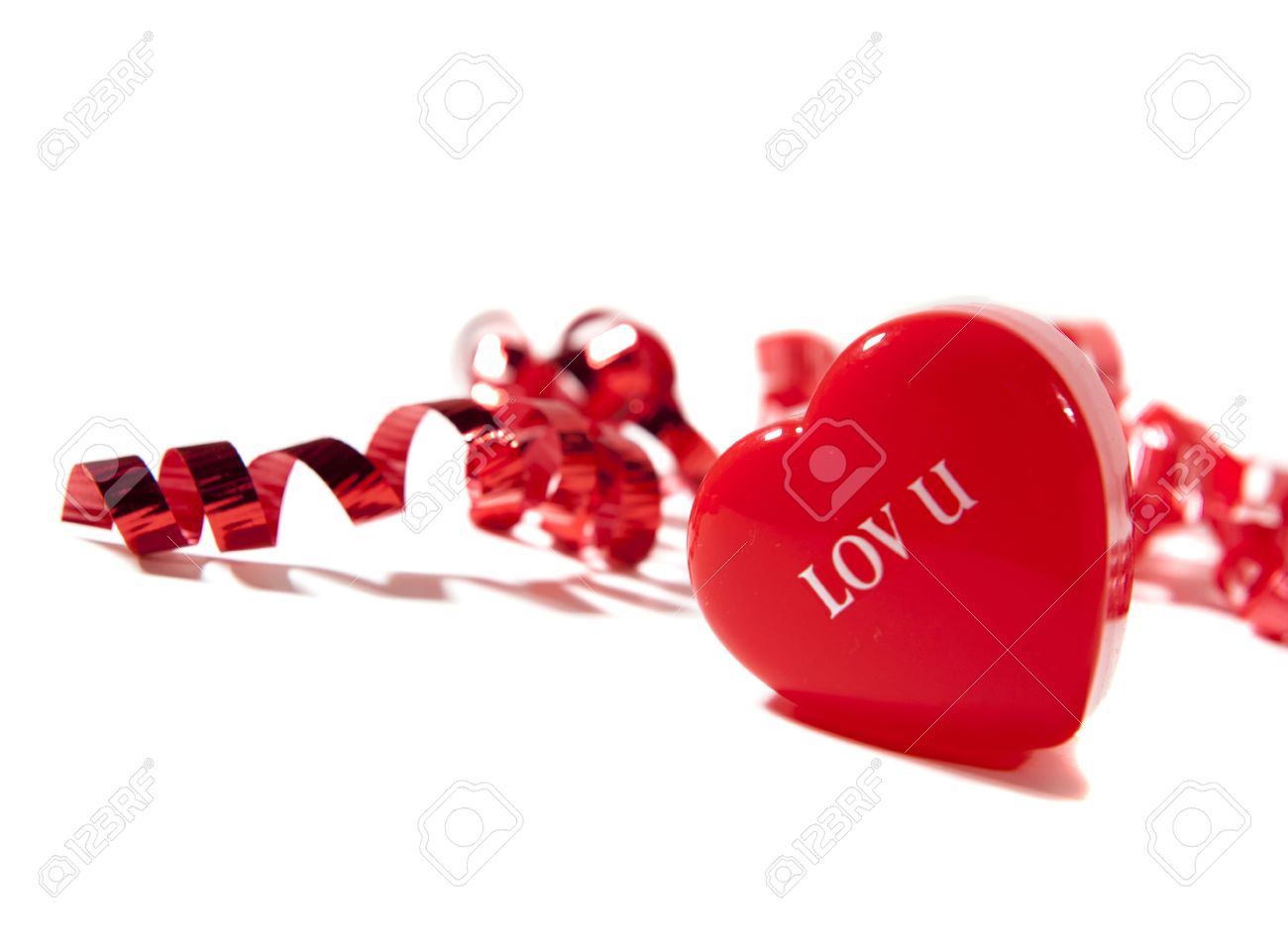 リボン付き lov u 心 ロイヤリティーフリーフォト ピクチャー 画像