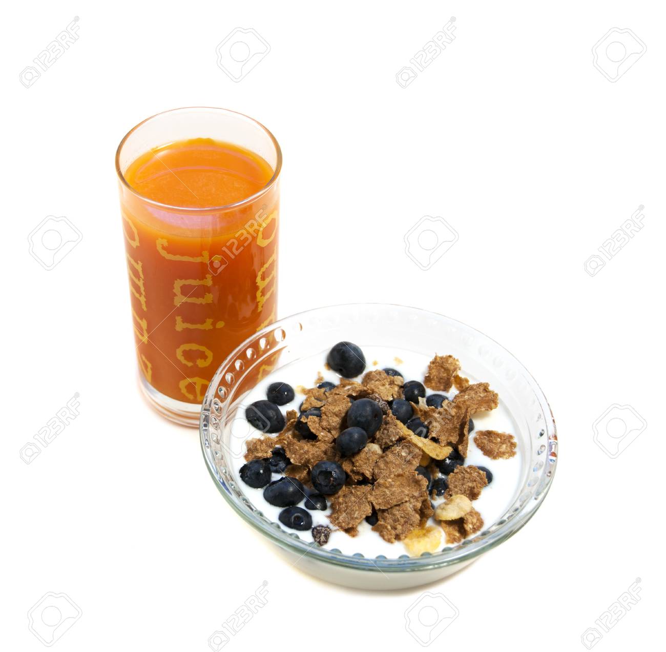 o.j. and blueberry whole wheat cereal breakfast - 9651299 o.j. and blueberry whole wheat cereal breakfast - 9651299