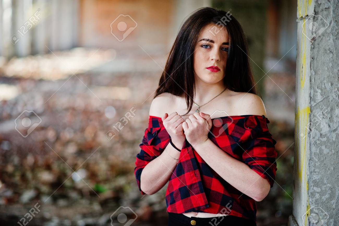 red check shirt girls