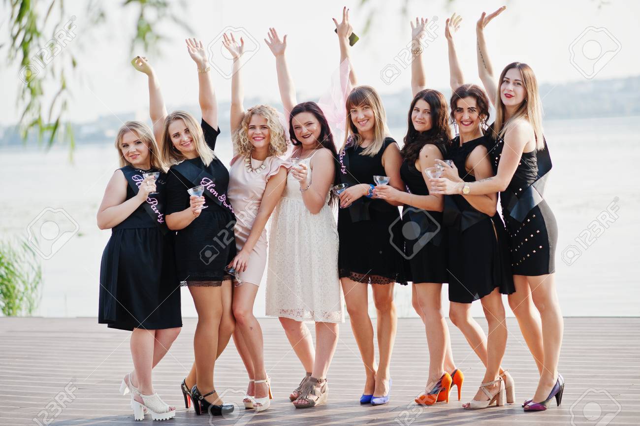 hen party black dress