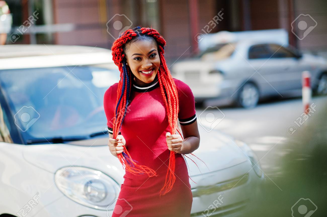american girl red car