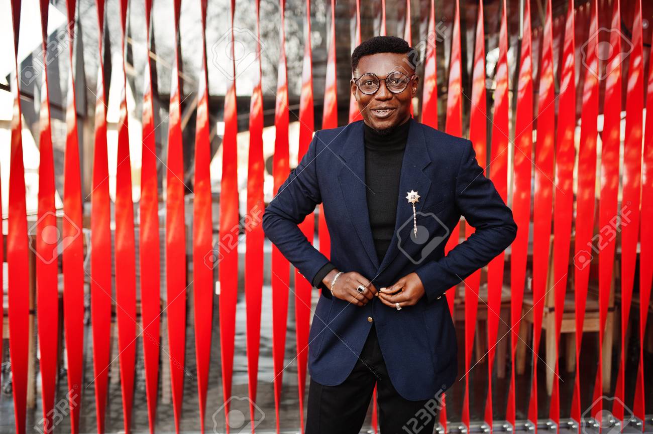 red blazer black turtleneck