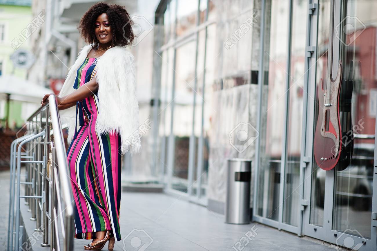 jumpsuit and fur coat