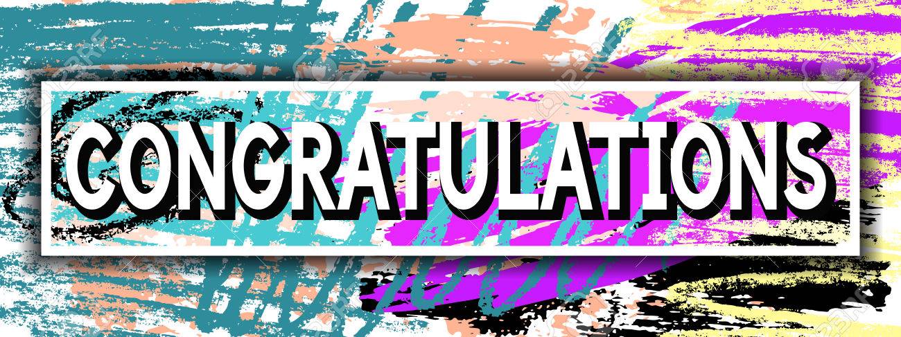 congratulations invitation card best modern design illustration