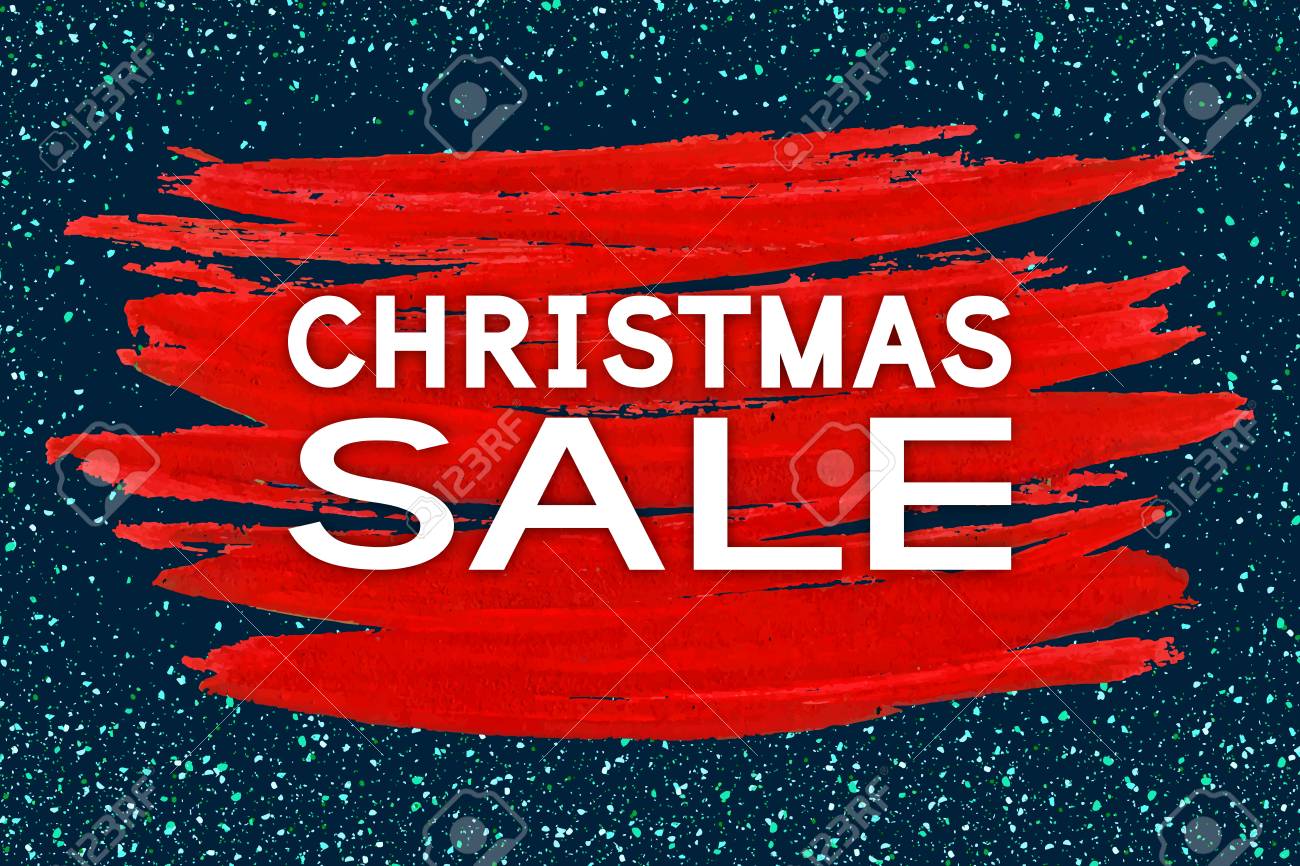 christmas sale holiday discount banner for xmas season vector