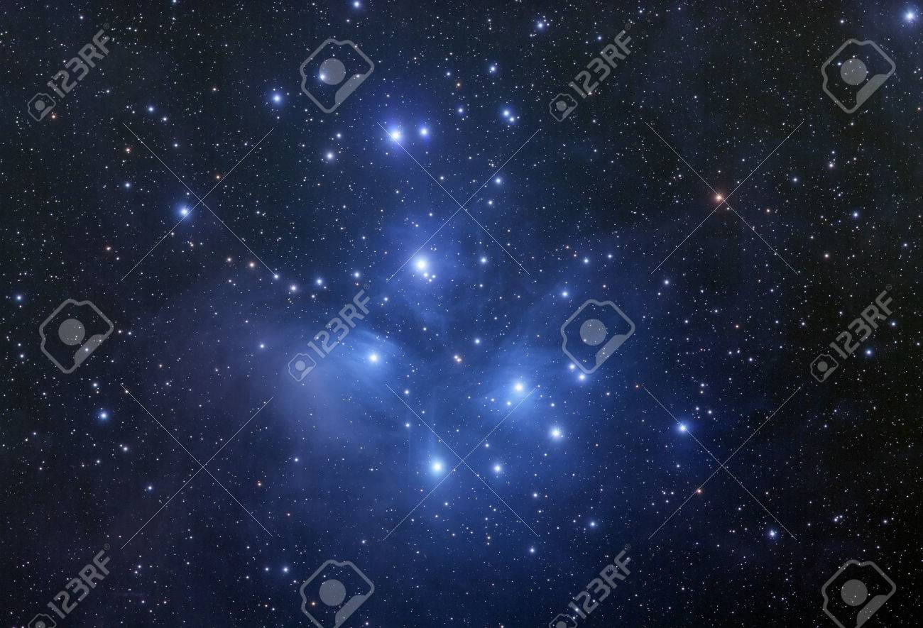 即納!最大半額! 油絵 絵画 風景画 星空 宇宙 プレアデス星団 f10号