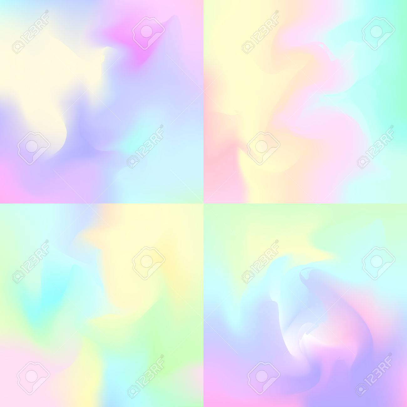 4 パステル虹の背景の設定 ホログラム風の抽象的な背景 のイラスト素材 ベクタ Image 4 パステル虹の背景の設定 ホログラム風の抽象的な背景 のイラスト素材 ベクタ Image